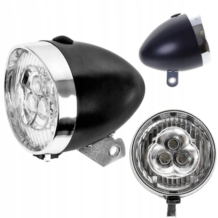 X Light RETRO DVIRAČIO LED PRIEKINIS LEMPAS - VEIKIA BATERIJA - CE