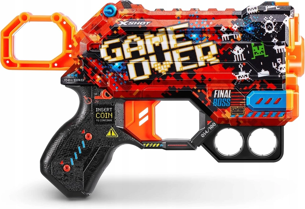 X-Shot Zuru Xshot Skins Dread Menace Blaster rinkinys iš 4 paleidimo priemonių, 48 smiginis