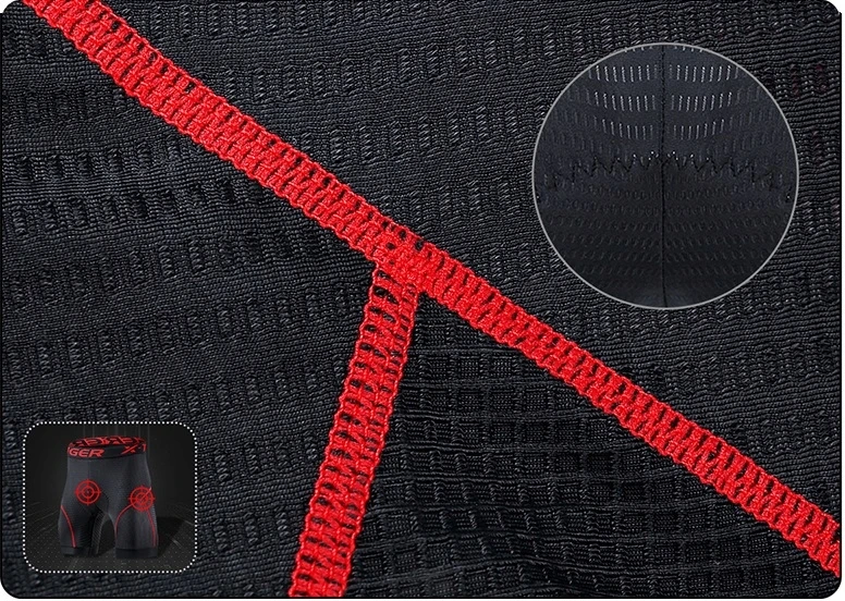 X-Tiger Dviračių kelnaitės su geliniu įdėklu apatinės kelnės LEGS STABILIZATION PRO M