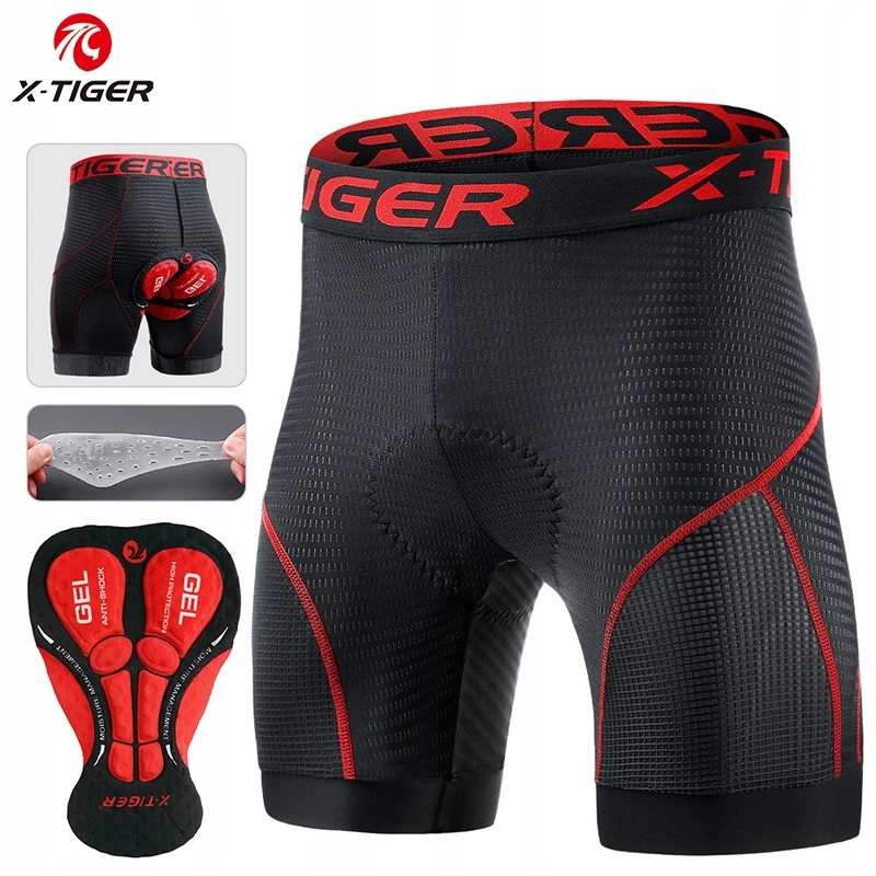 X-Tiger Dviračių kelnaitės su geliniu įdėklu apatinės kelnės LEGS STABILIZATION PRO M