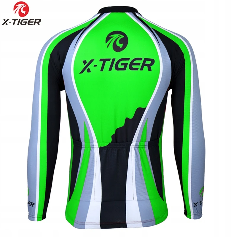 X Tiger Dviratininkų megztinis su atšvaitais Vyriškas užtrauktuku pavasarinis šiltas XL
