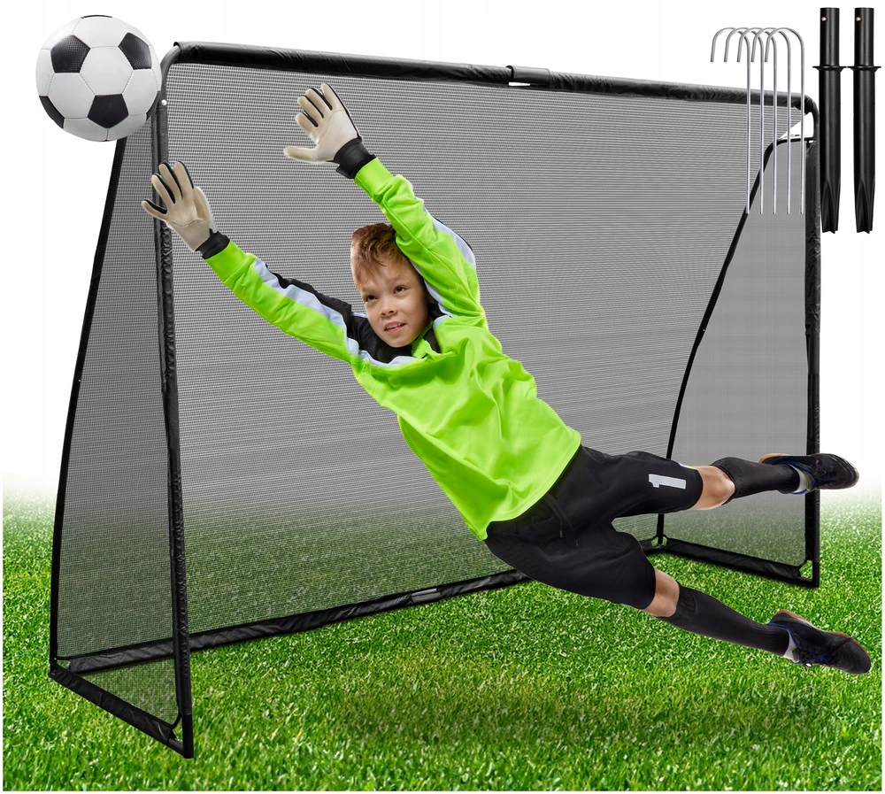 Xboost Bipohome Futbolo vartai 180 X 120 cm FORTE juodi