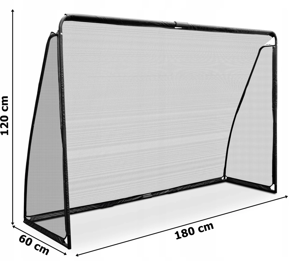 Xboost Bipohome Futbolo vartai 180 X 120 cm FORTE juodi