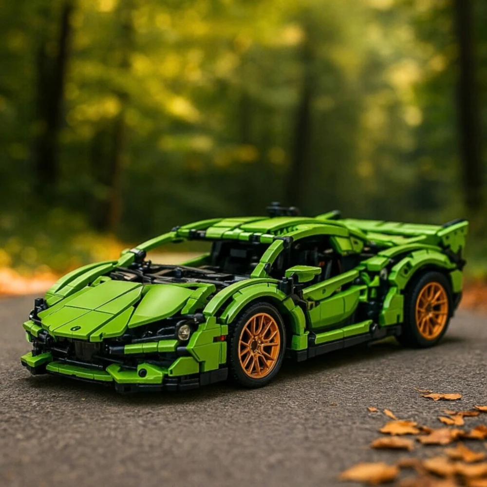 Xingbeiyi Mega Lamborghini Cyberpunk Block Set 1280 Elements 1:14 Sport Car