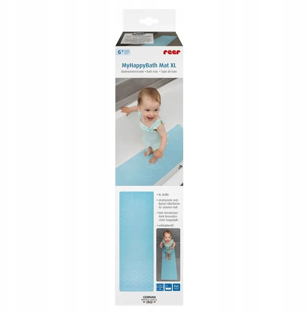 Reer - MyHappyBath Mat XL vonios kilimėlis - mėlynas - 97 x 36 cm