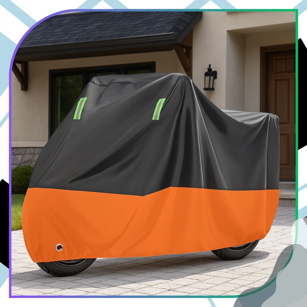 Vandeniui atsparus uždangalas motociklui XL 230x90x125 D67
