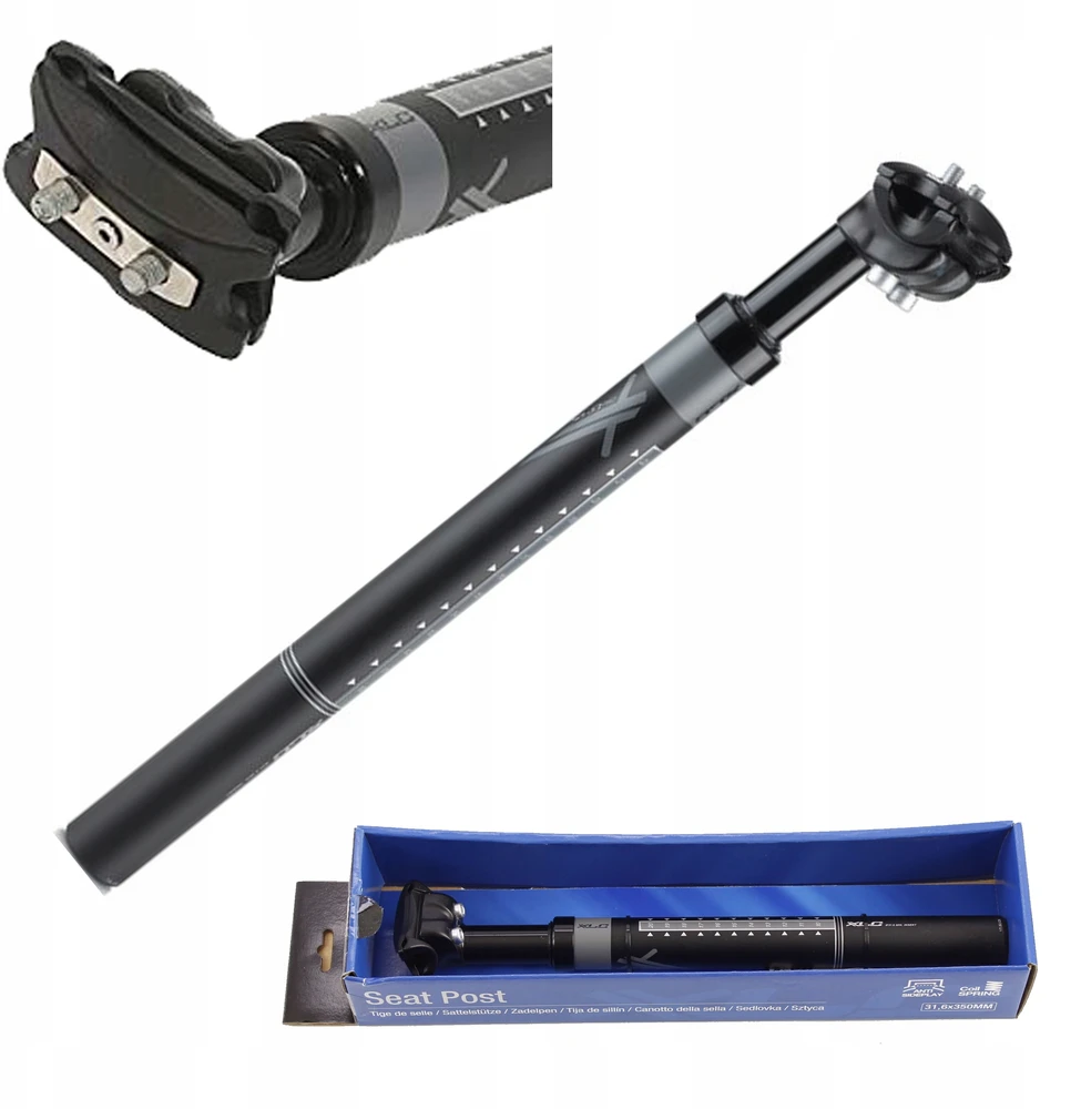 XLC SP-S05 PRO MTB pakabos sėdynės stulpas, reguliuojamas maks. 120 kg STIPRI 31,6 mm