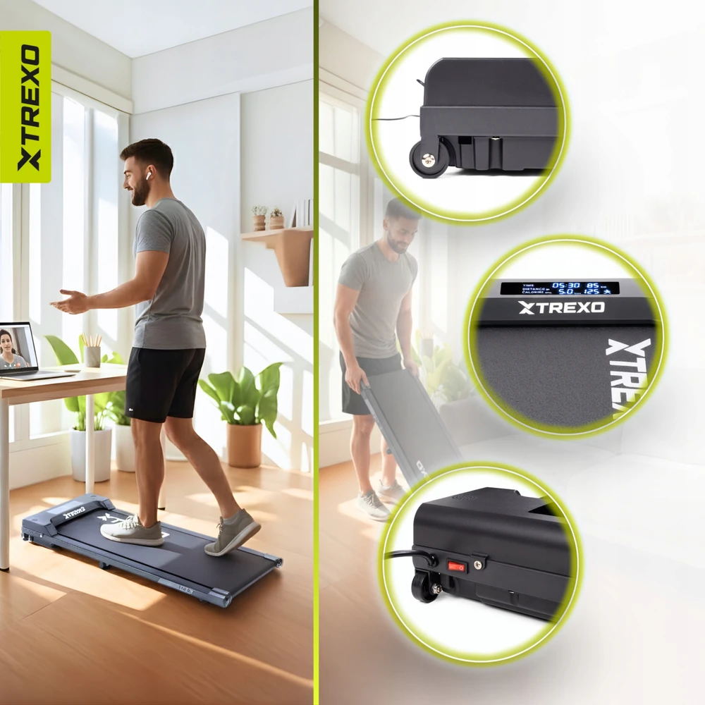 Xtrexo Elektrinis bėgimo takelis TREXO Walking Pad W100 juodas