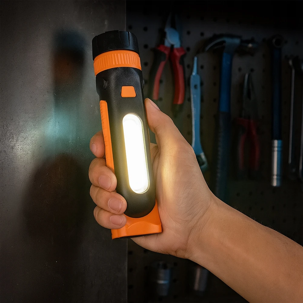 Xudo Xd Galingas, vandeniui atsparus, baterija maitinamas LED žibintuvėlis su magnetu, 2 XUDO apšvietimo režimai