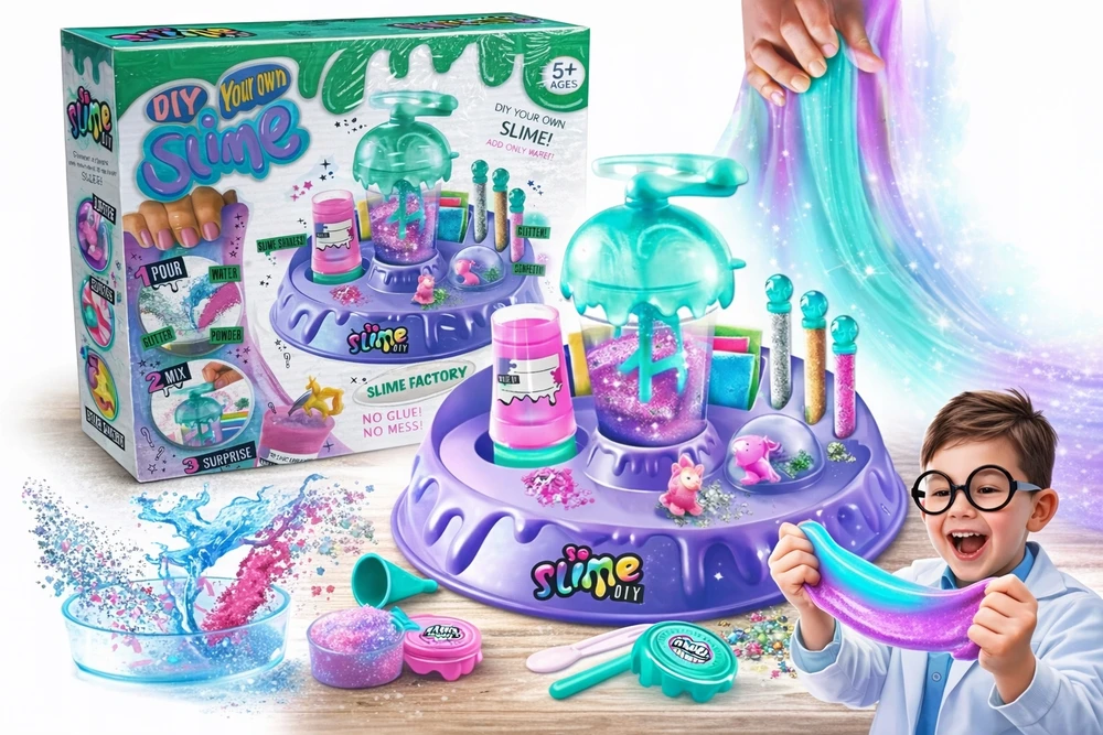 XXL SLIME GAMYBOS RINKINYS SLIME FACTORY LABORATORIJA VAIKAMS pasidaryk pats