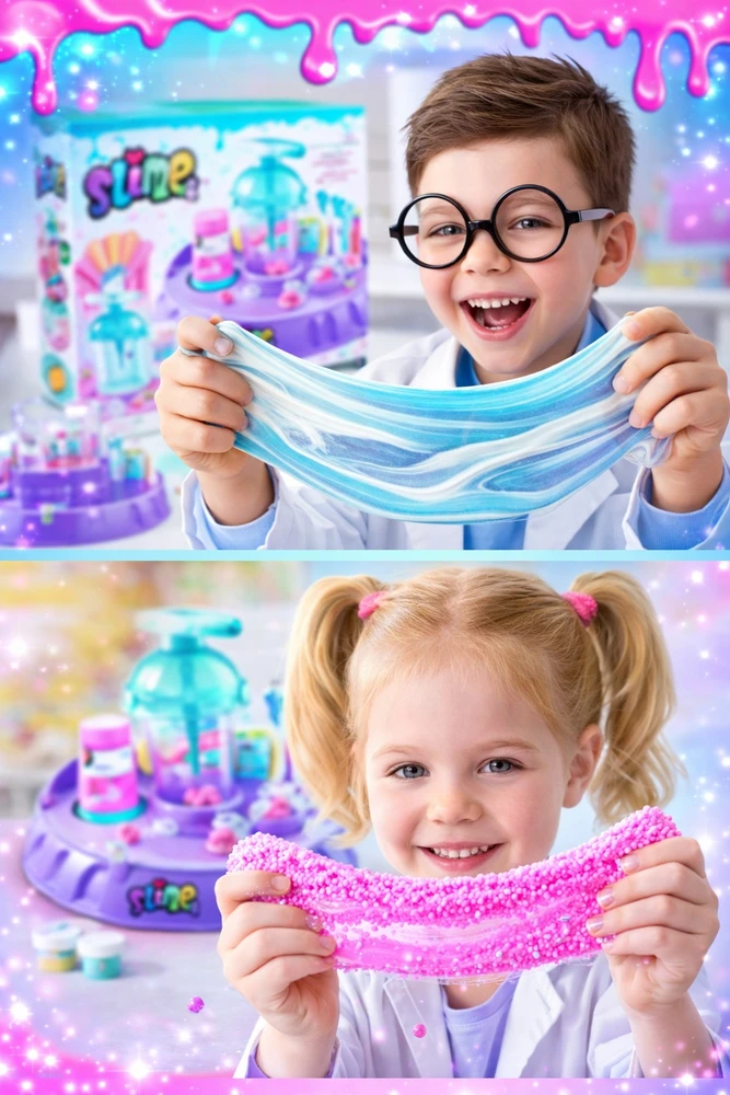 XXL SLIME GAMYBOS RINKINYS SLIME FACTORY LABORATORIJA VAIKAMS pasidaryk pats