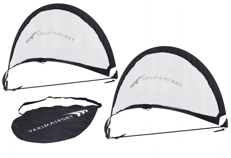 Yakimasport Pop-Up futbolo vartai Yakima 1,2x0,8 m (2 vnt. + maišas) balti
