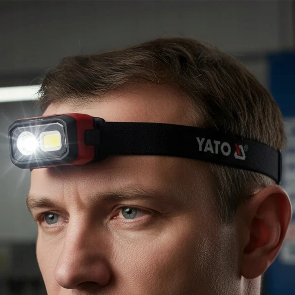 YATO LED PRIEKINĖ LIETUVA 500 lm Įkraunamas IR BATERIJAS JUDĖJIMO JUTIKLIS IP54