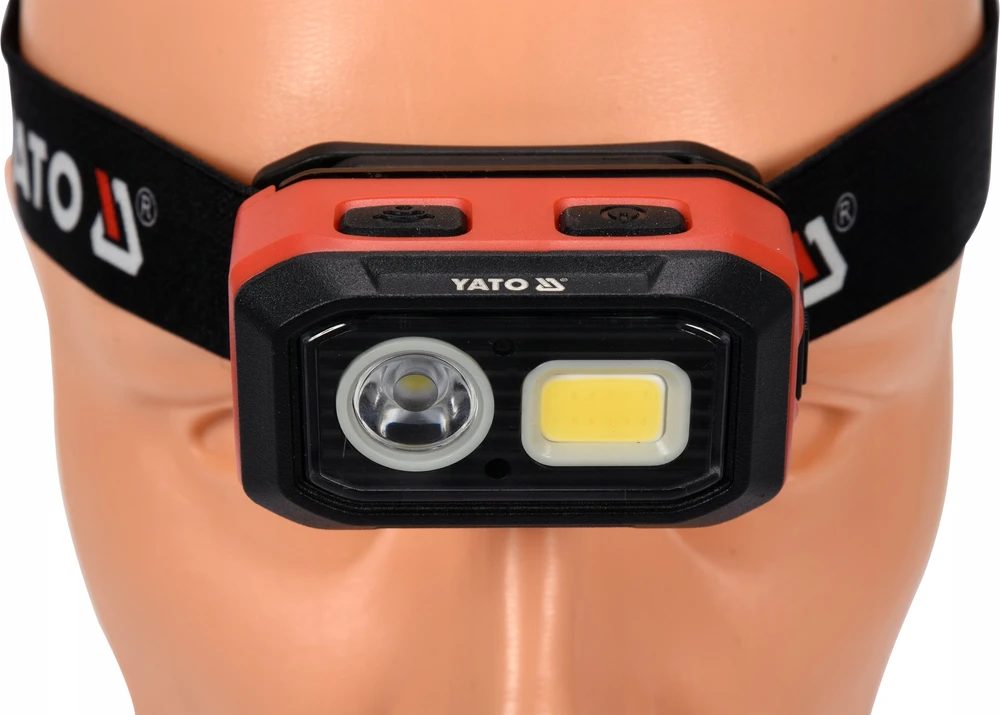 YATO LED PRIEKINĖ LIETUVA 500 lm Įkraunamas IR BATERIJAS JUDĖJIMO JUTIKLIS IP54