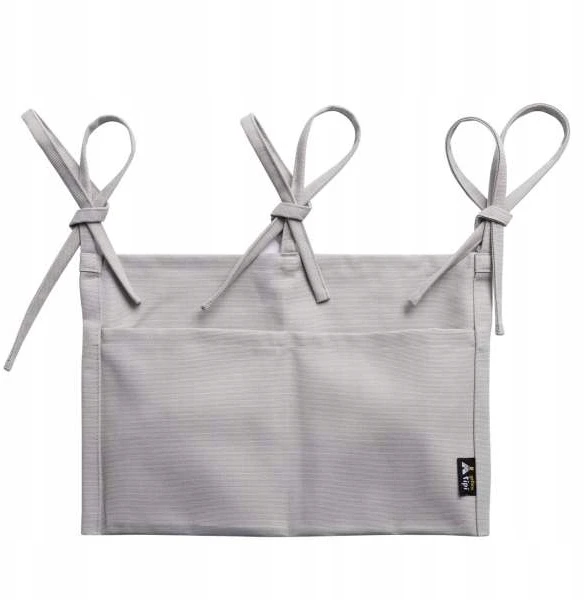 Yellow Tipi Geltona Tipi Organizer na łóżeczko Cotton Gray