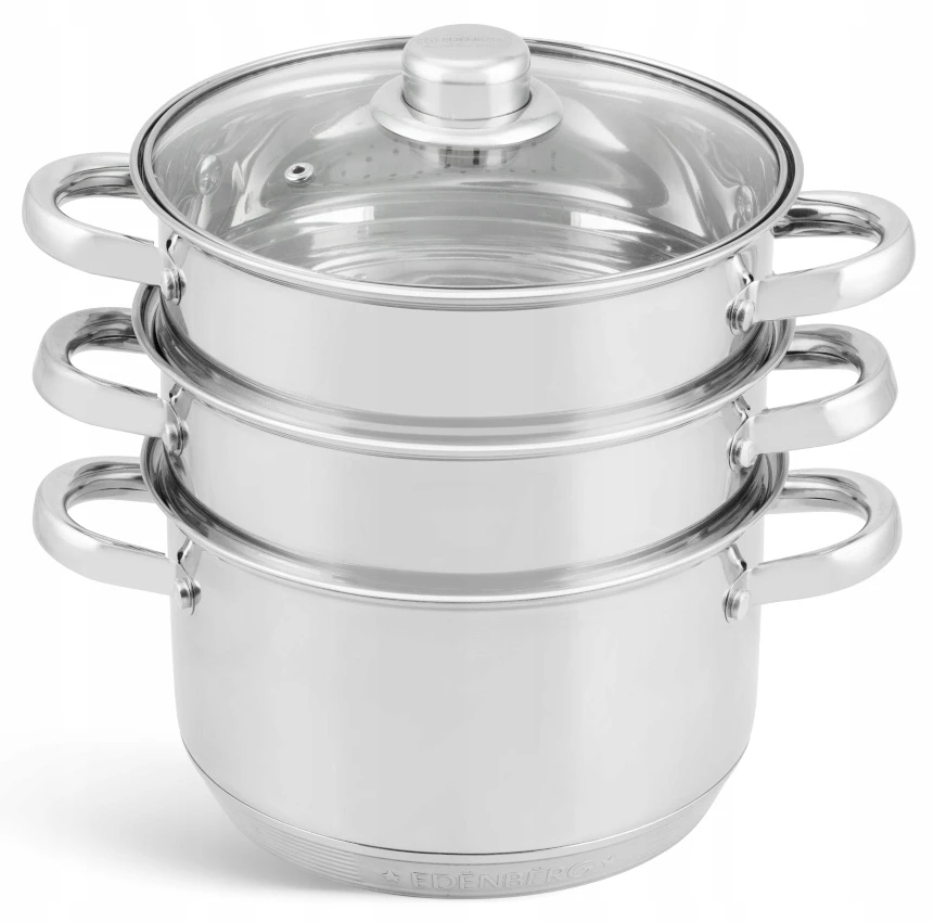 Yermos GARINIMO PUODAS Garų puodas 4 vnt 5L 24cm INDUKCINĖS Dujos 9244