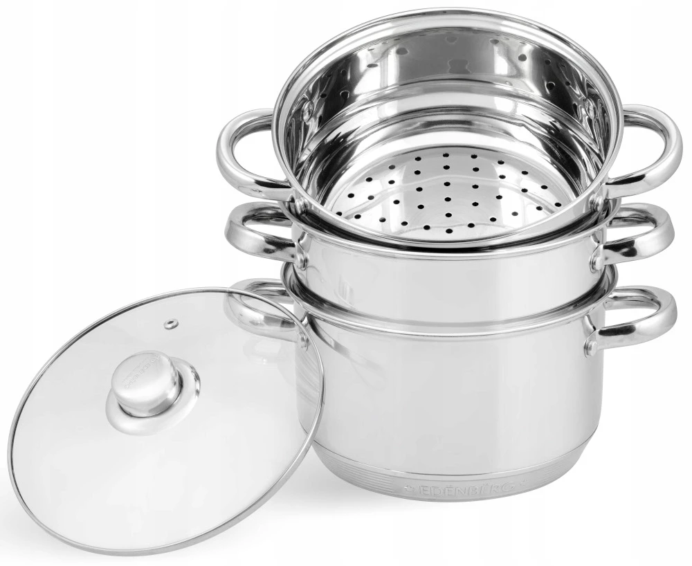 Yermos GARINIMO PUODAS Garų puodas 4 vnt 5L 24cm INDUKCINĖS Dujos 9244