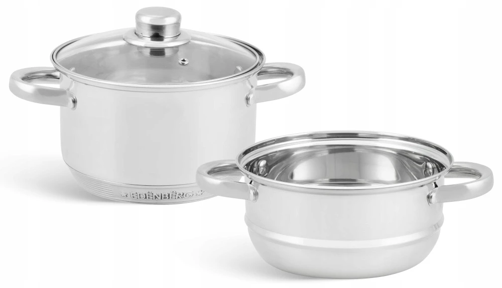 Yermos GARINIS PUODAS Garų puodas 3 vnt 5L 24cm INDUKCINĖS Dujos 9243