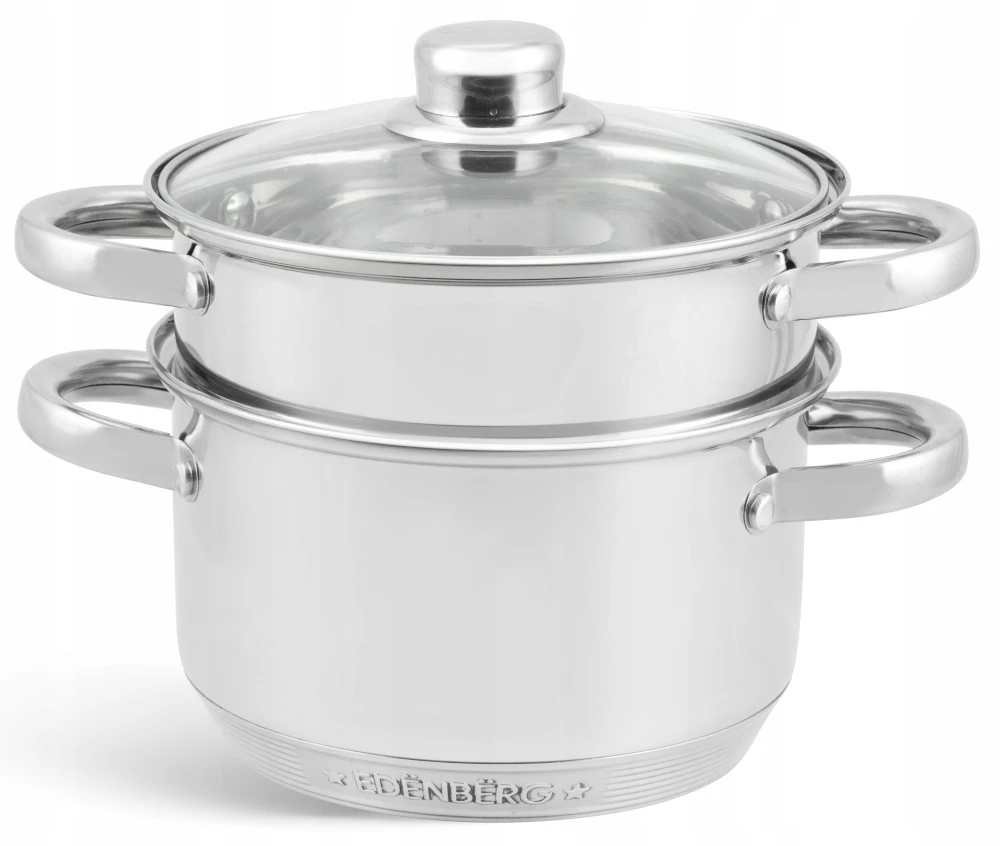 Yermos GARINIS PUODAS Garų puodas 3 vnt 5L 24cm INDUKCINĖS Dujos 9243