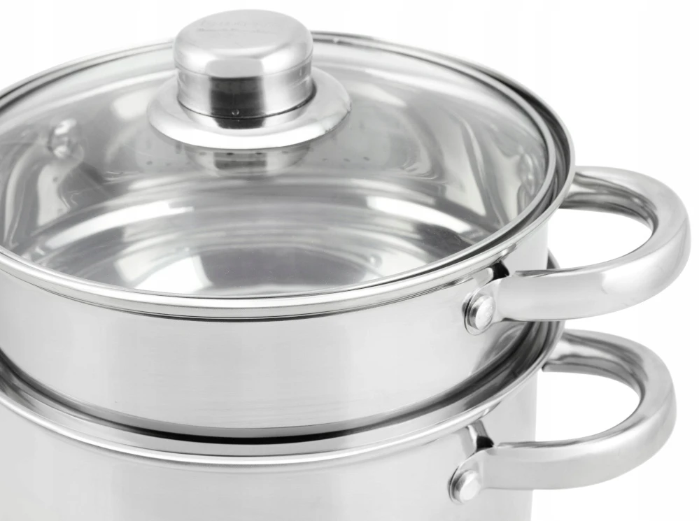 Yermos GARINIS PUODAS Garų puodas 3 vnt 5L 24cm INDUKCINĖS Dujos 9243