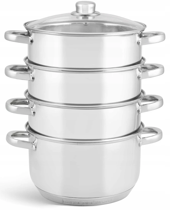 Yermos GARINIS PUODAS Garų puodas 5 vnt 3,7L 22cm INDUKCINĖS dujos 9225
