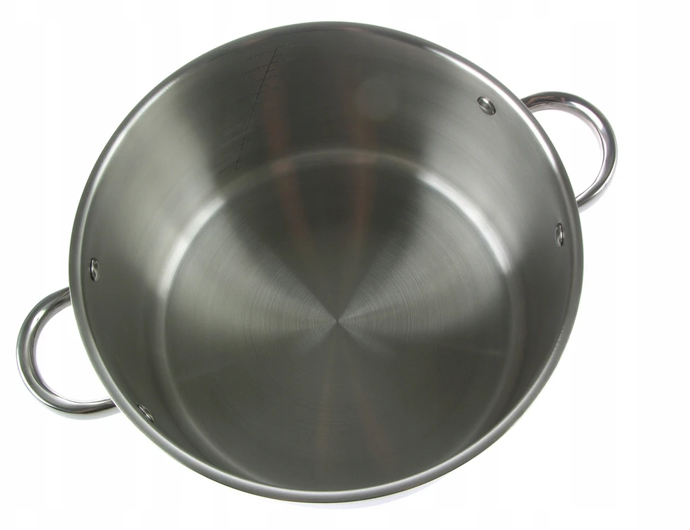 Yermos STORDAS Plieninis PUODAS 7x DUGNIS su DANGIU 10L 28cm DUJŲ ĮVEDIMAS 9309