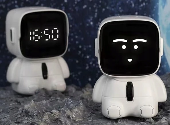 Yissvic Žadintuvas Dziecięcy Robot Astronauta 2 Alarmy Timer Drzemka