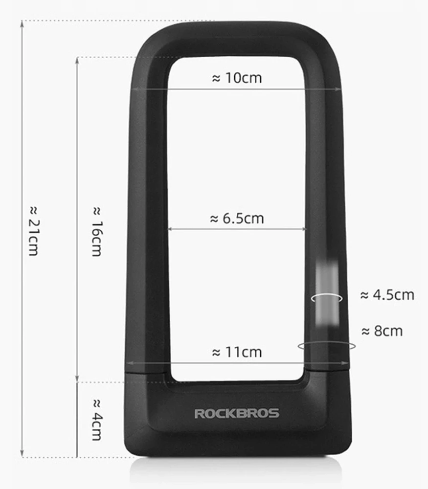 Zabezpieczenie do roweru U Lock stalowe odporne na kradzież - Rockbros