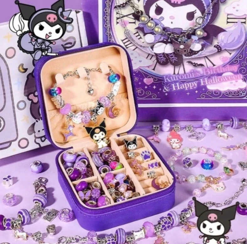 Żabolek Creative DIY Kuromi ir Hello Kitty apyrankių rinkinys – puikiai tiks kaip dovana
