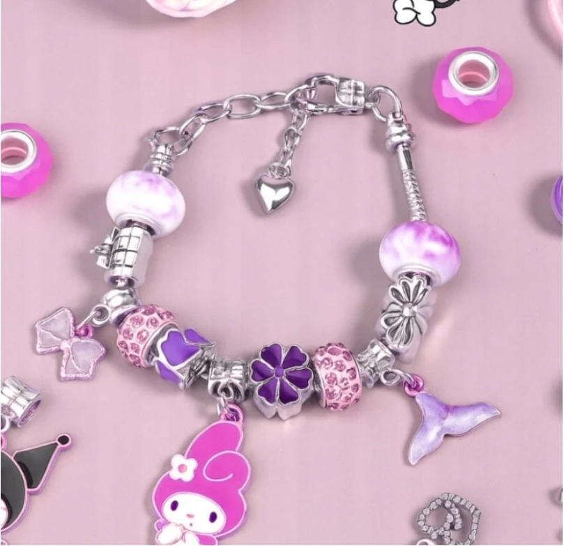 Żabolek Creative DIY Kuromi ir Hello Kitty apyrankių rinkinys – puikiai tiks kaip dovana