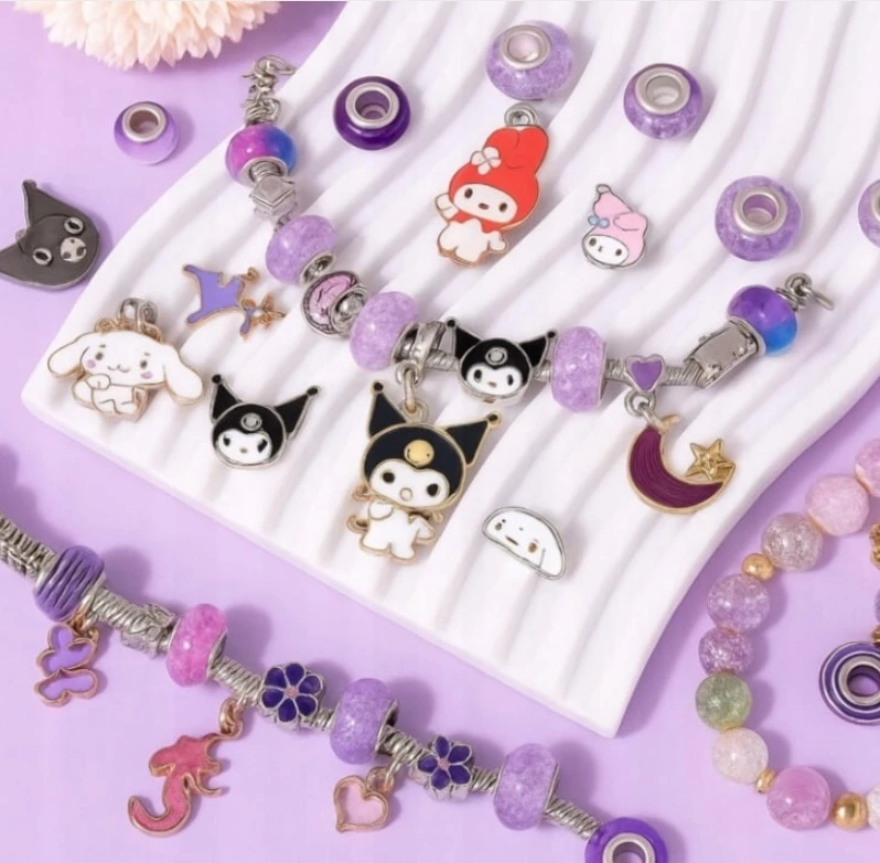Żabolek Creative DIY Kuromi ir Hello Kitty apyrankių rinkinys – puikiai tiks kaip dovana