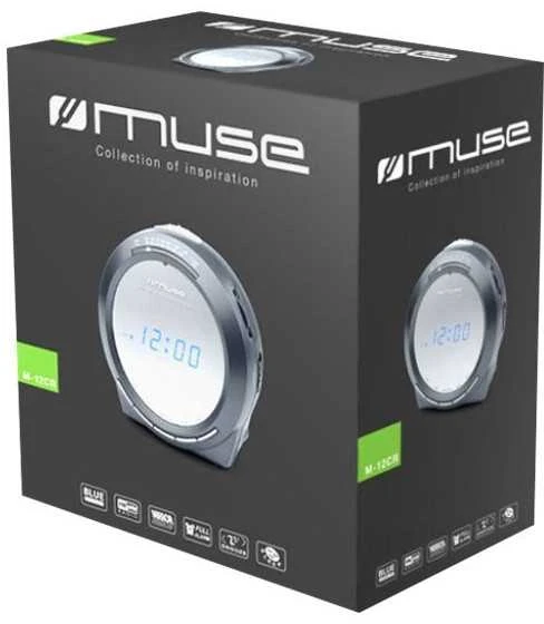 Muse Mūza | Laikrodžių radijas PLL | M-12CR | Signalizacijos funkcija | Juodas