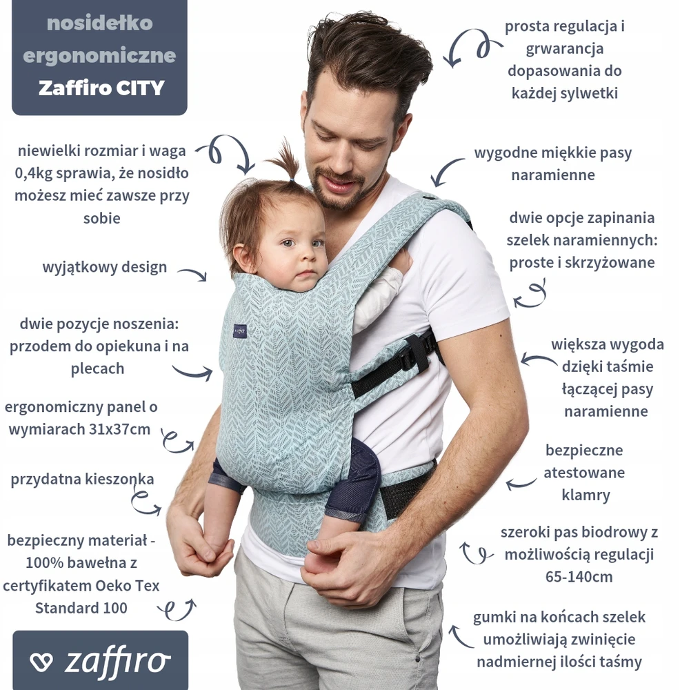 Zaffiro nešioklė – Miestas: Mėtų lapai