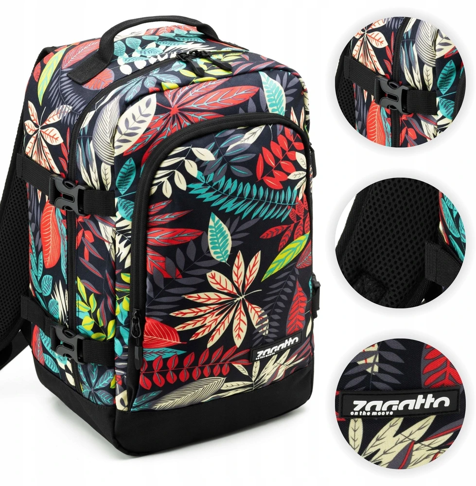 Zagatto Spalvota kelioninė kuprinė į lėktuvą 40x20x25 cm – rankinis bagažas