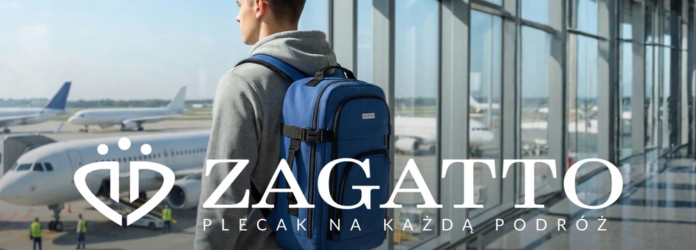 Zagatto kelioninis rankinis bagažas 40x20x25 cm, mėlynas
