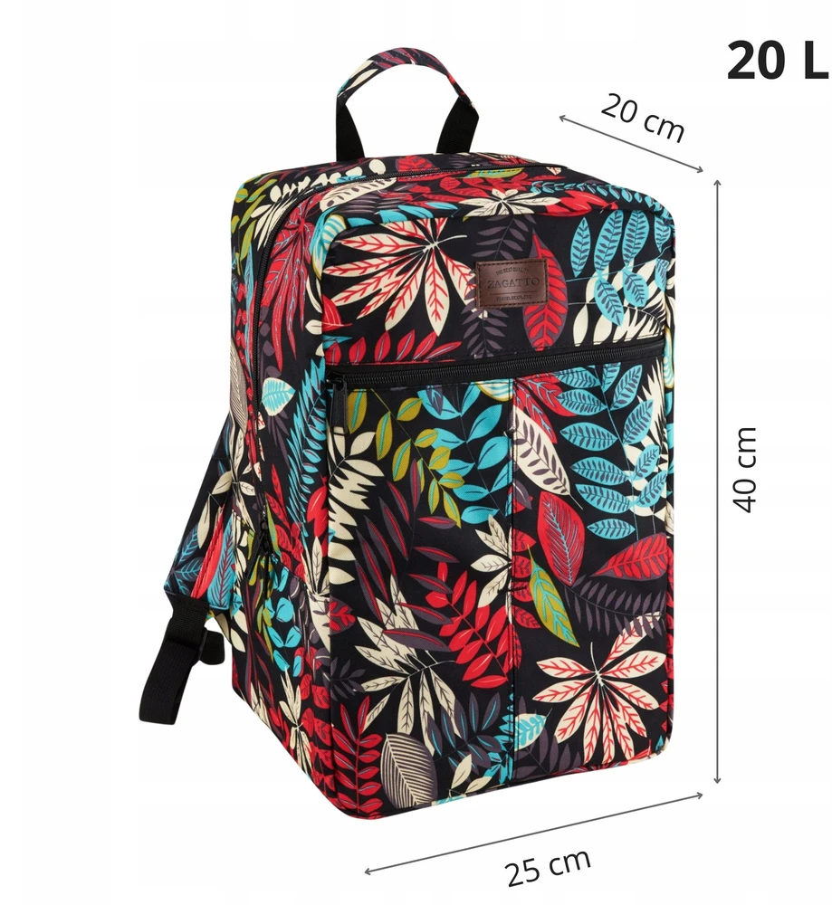 Zagatto kelioninis rankinis bagažas 40x20x30cm, lengvas, Wizz Air, Ryanair