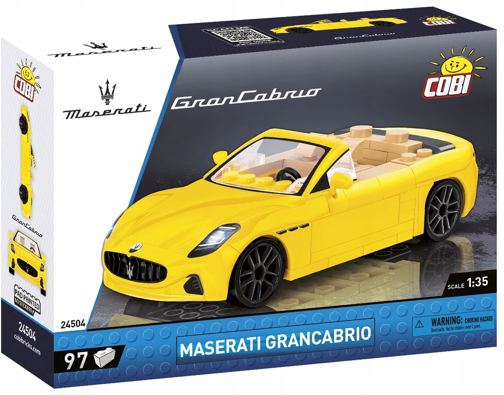 Žaidimai ir žaislai - COBI - Maserati Grancabrio - 97 elementai - Plastikiniai blokeliai - 8 metų ir daugiau