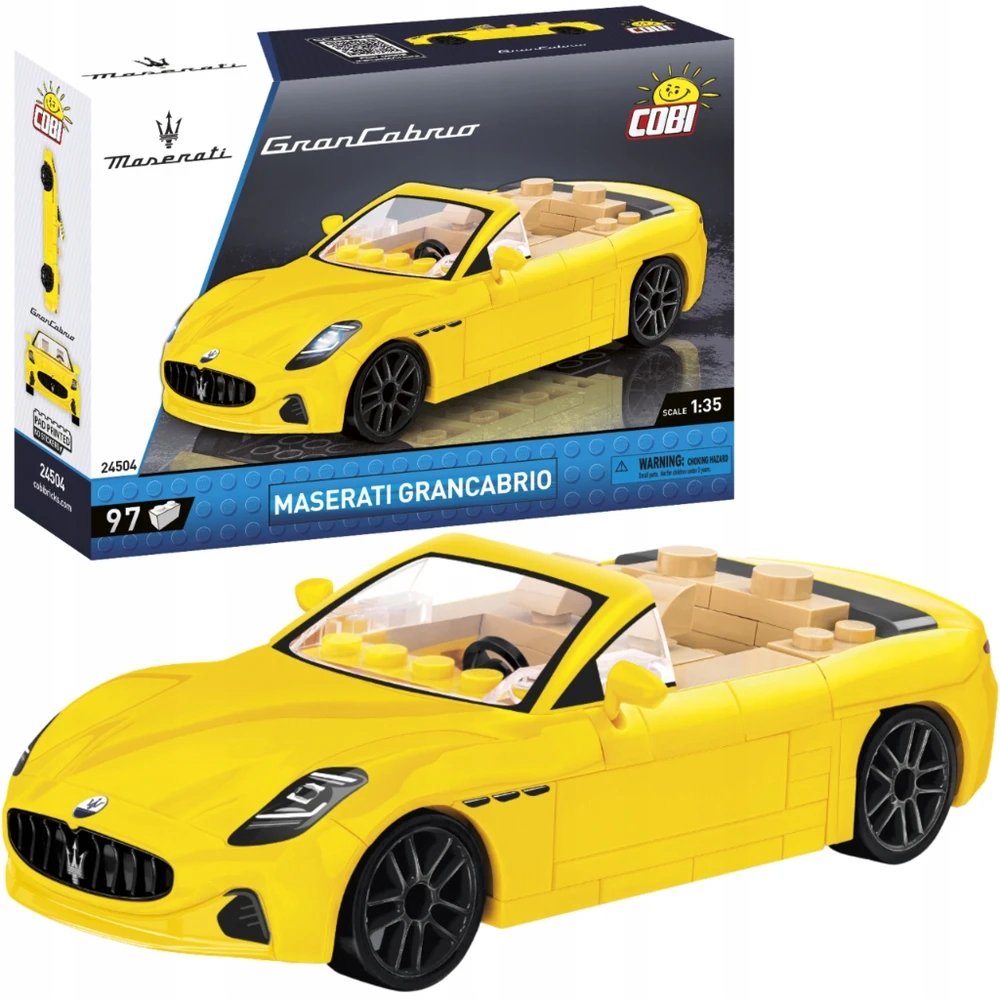 Žaidimai ir žaislai - COBI - Maserati Grancabrio - 97 elementai - Plastikiniai blokeliai - 8 metų ir daugiau