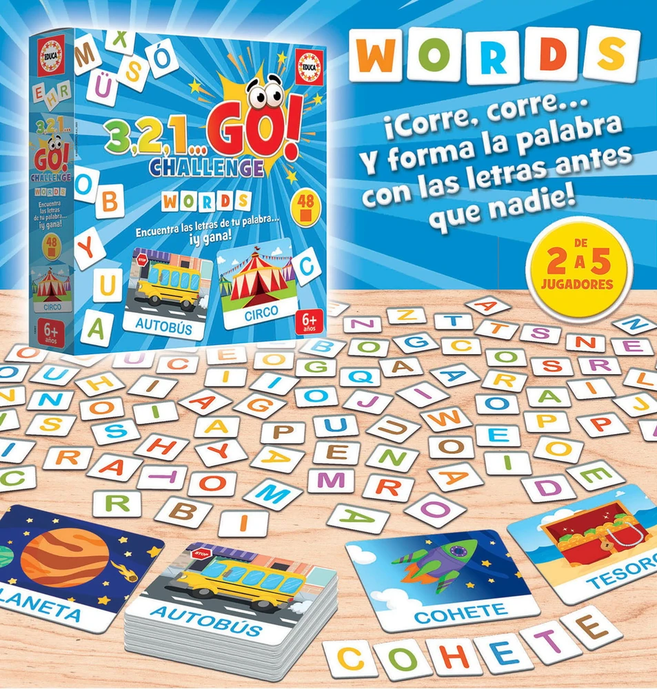 Žaidimas Educa 3,2,1...GO! Challenge Words