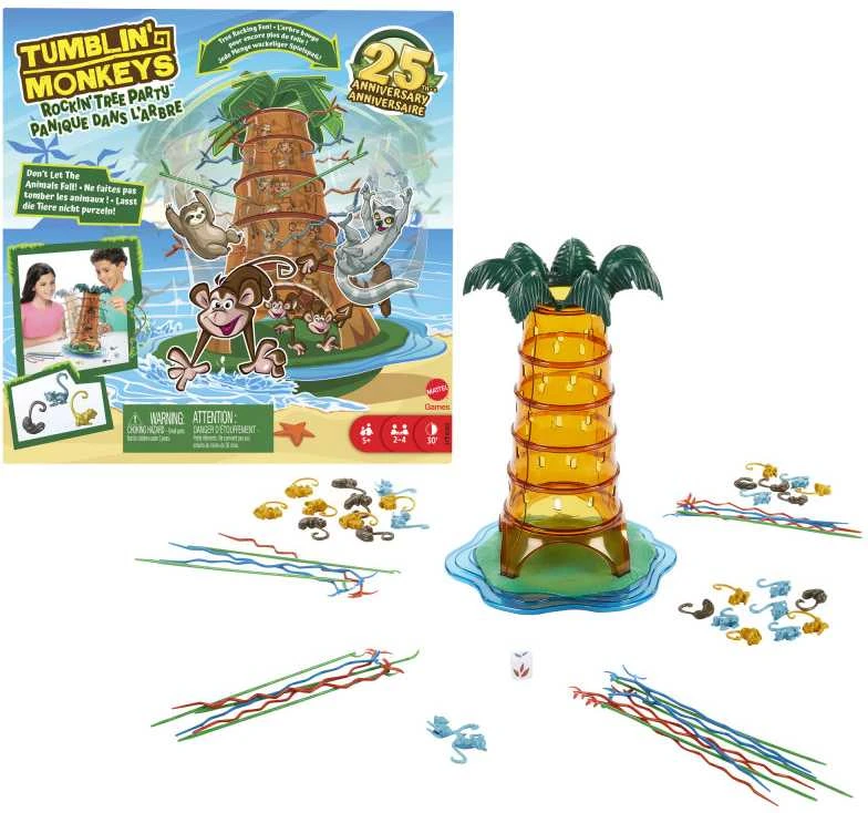 Mattel stalo žaidimas „Beždžionėlės akrobatės“ nauja versija