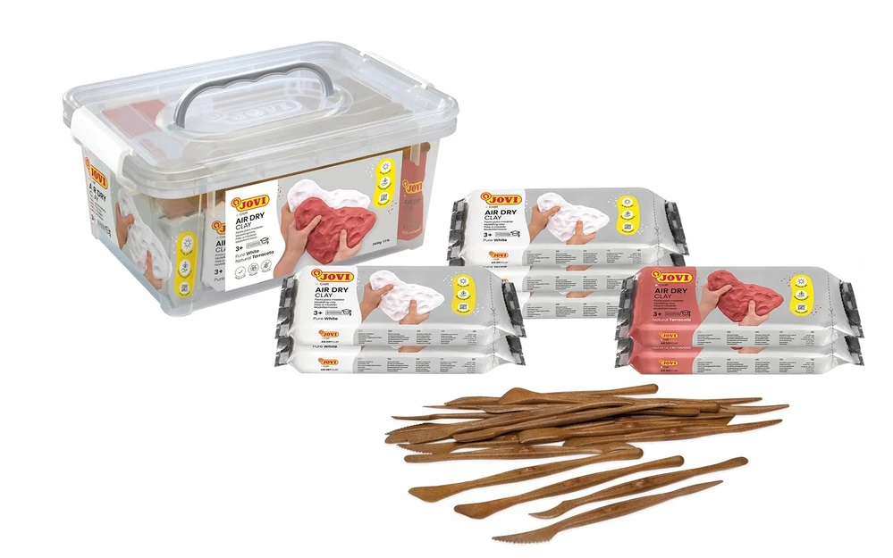 Žaidimas iš plastilino Jovi Air Dry, 27 el.