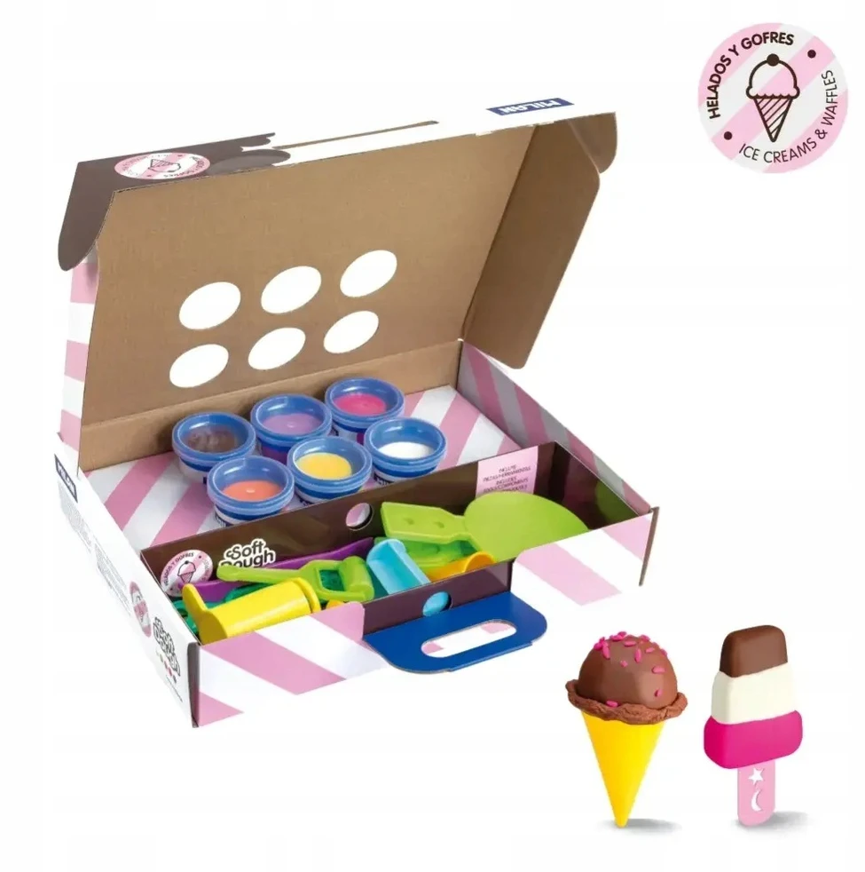 Žaidimas iš plastilino Milan ledai