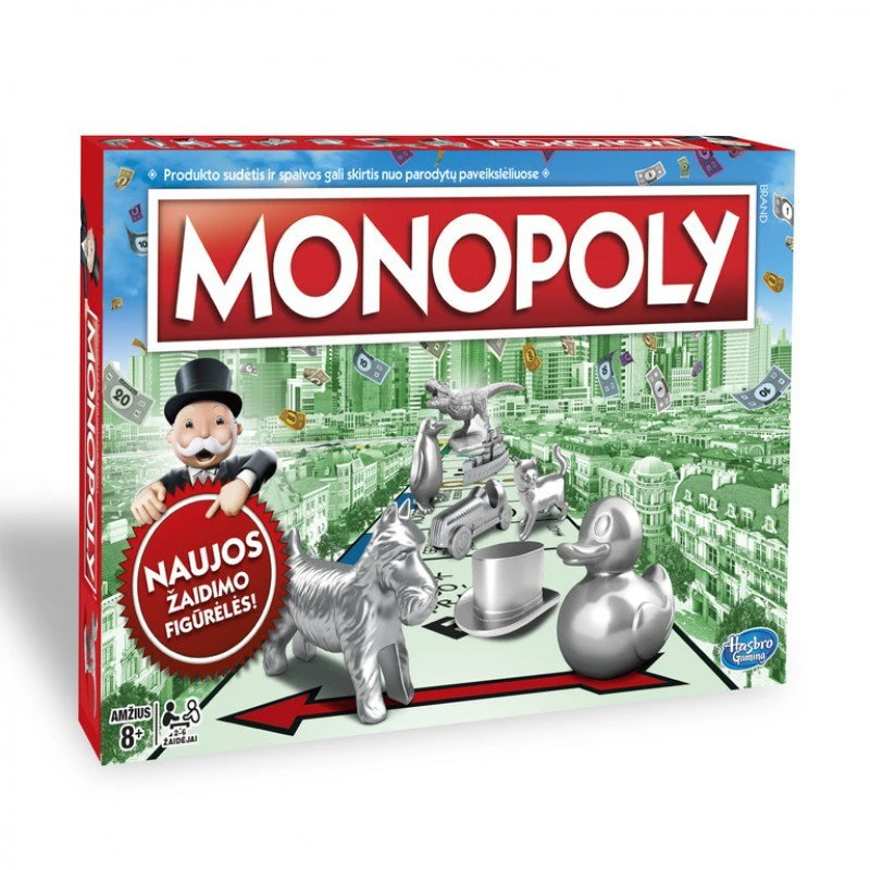 Hasbro stalo žaidimas MONOPOLY CLASSIC, C1009633 (lietuvių k.)