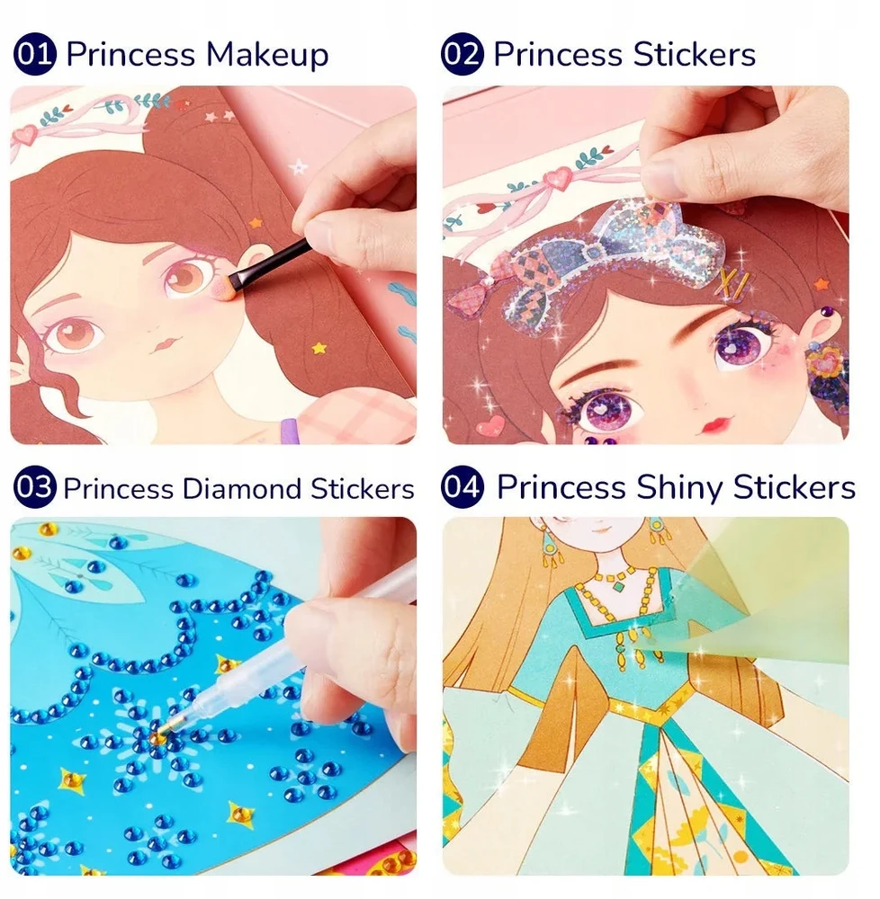 MIdeer - 3in1 kūrybinių dirbtuvių rinkinys "Princesės fantazijų makiažas"