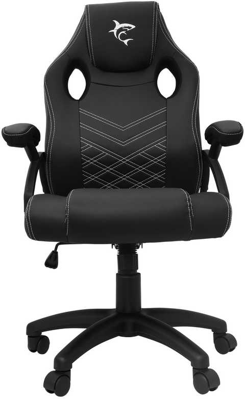 White Shark Žaidimų kėdė Baltas Shark Zolder, juoda