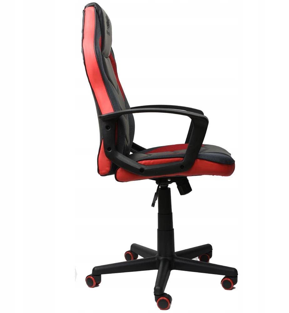 Žaidimų kėdė Kraken Chairs Delta, juoda/raudona