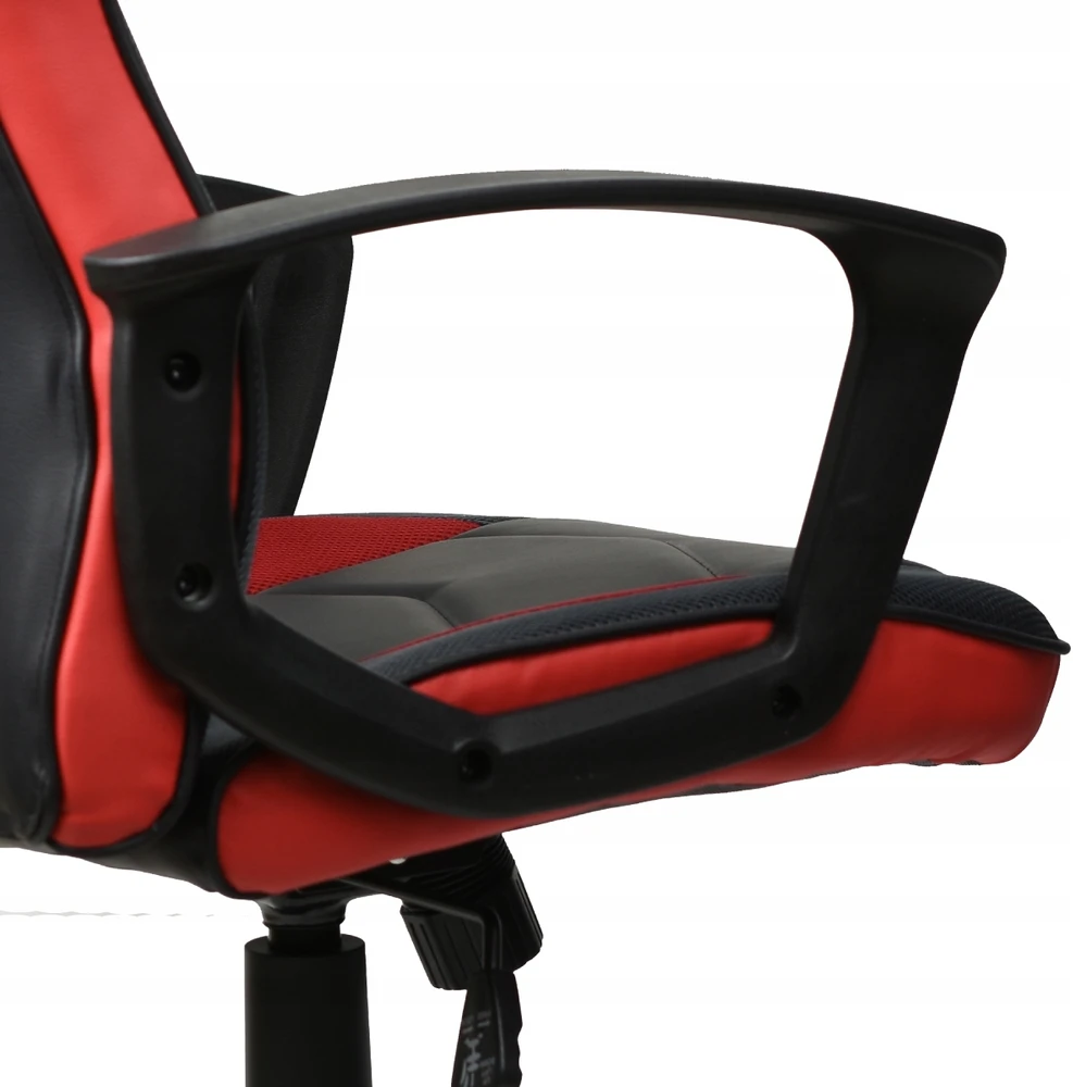 Žaidimų kėdė Kraken Chairs Delta, juoda/raudona