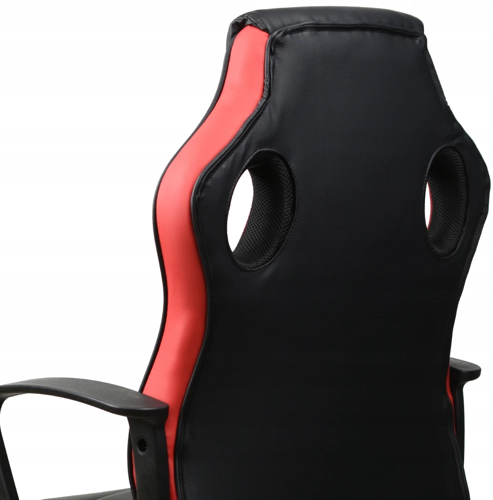 Žaidimų kėdė Kraken Chairs Delta, juoda/raudona