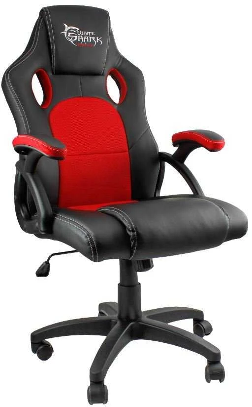 Žaidimų kėdė White Shark Red Devil Gaming Chair, Raudona