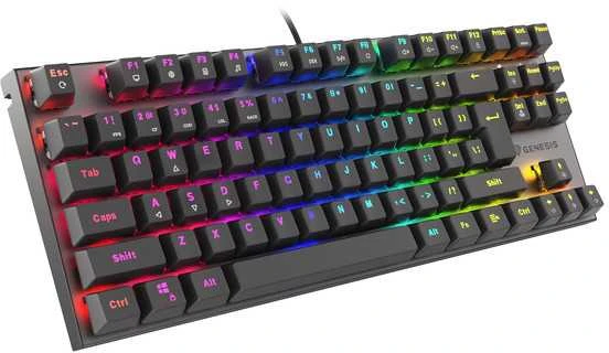 Genesis | THOR 303 TKL | Klaviatūra žaidimams | su laidu | Mechaninė | RGB LED pašvietimas | US | Replaceable "HOT SWAP" Switches